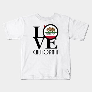 LOVE Freedom California Kids T-Shirt